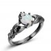 Heart Cut Opal Gemstone Ring