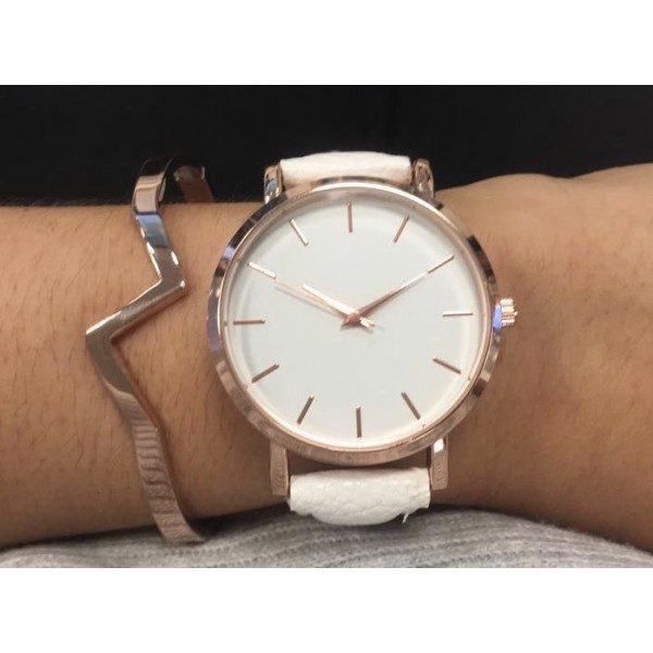 Rose Gold Lightening Bangle and Watch Set