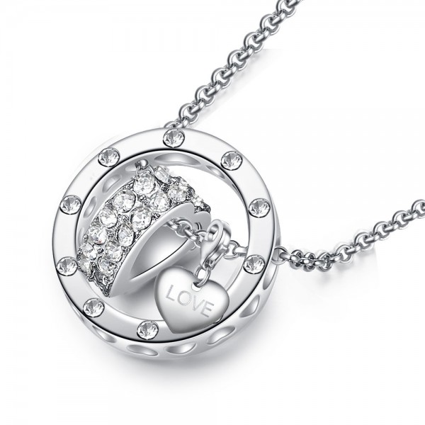 HEART INSIDE RING PENDANT INCLUDING CHOICE OF CHARM