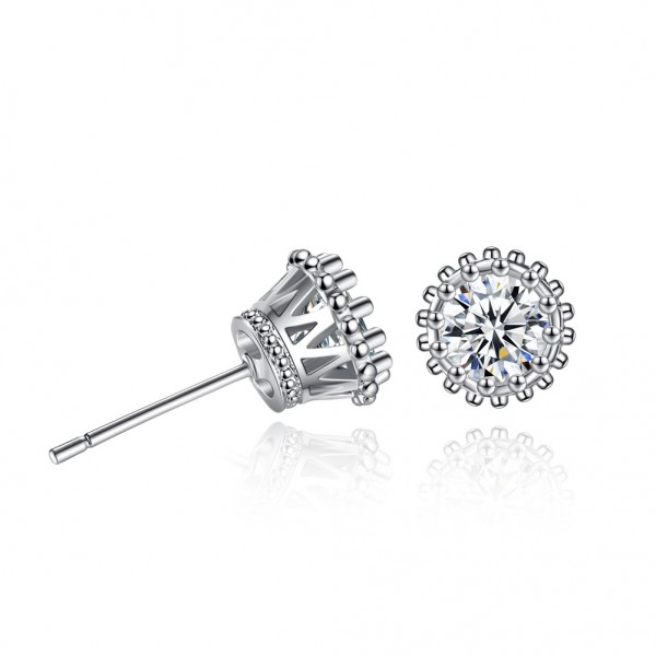 Crystal Crown Studs