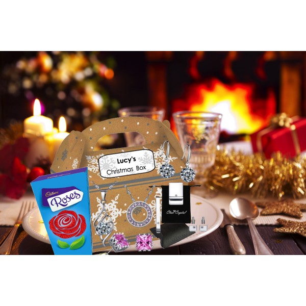 Christmas Luxury Box with Gifts from Swarovski® & Cadburys