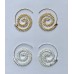 Spiral Round Hoop Earrings Set
