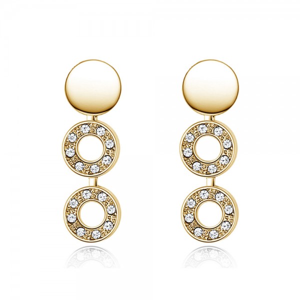 Crystal Circle Hoop Earrings