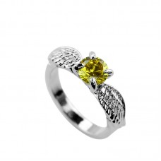 Crystal Golden Snitch Ring