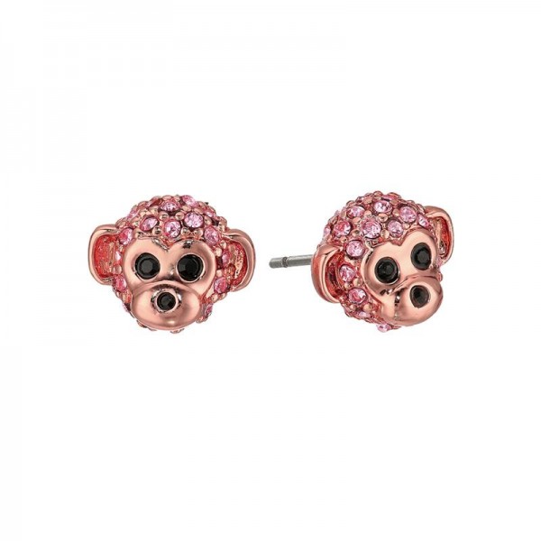 Cheeky Monkey Stud Crystal Earrings