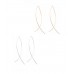 Cross Wire Hoop Earrings Set