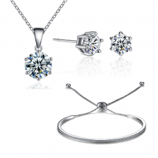Friendship Solitaire Set Made with Crystals from Swarovski®