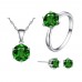 Solitaire Three Piece Set with Crystals from Swarovski® - 4 Colours