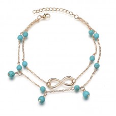 Infinity Bead Anklet