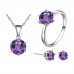 Solitaire Three Piece Set with Crystals from Swarovski® - 4 Colours