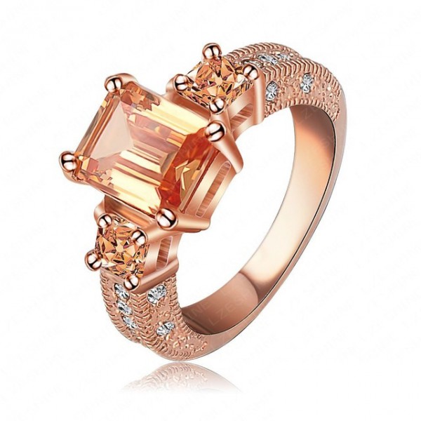 Sunset Crystal Ring