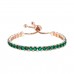 Adjustable Friendship Crystal Bracelet 4 colours and Rose Gold Tone