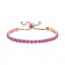 Adjustable Friendship Crystal Bracelet 4 colours and Rose Gold Tone