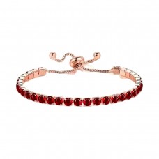 Adjustable Friendship Crystal Bracelet 4 colours and Rose Gold Tone