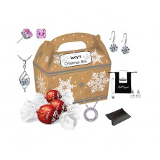 Luxury Personalised Christmas Box Made with Crystals from Swarovski®