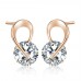 Ribbon Tie Earring Set with crystals from Swarovski®