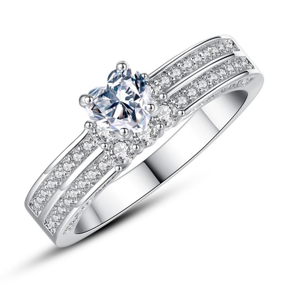 2.0 Carat Created Sapphire & Diamond Simulants Ring