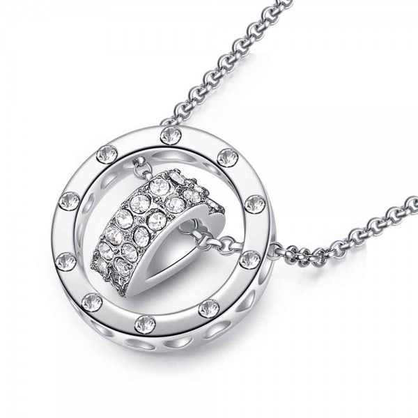 Love Heart and Ring Pendant