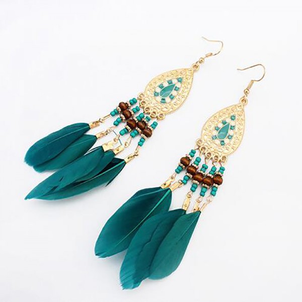 Bohemian Feather Earrings