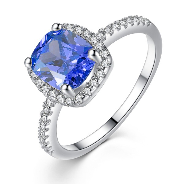 1.67 CTTW Simulated Sapphire Ring