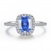 1.67 CTTW Simulated Sapphire Ring