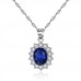 7.70 CTTW BLUE SAPPHIRE TRI-SET