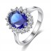 7.70 CTTW BLUE SAPPHIRE TRI-SET