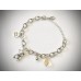 Silver Teddy Bear Link Bracelet with Swarovski®️ Crystal