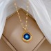 Gold Evil eye pendant