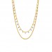 Gold multi coloured festival necklace