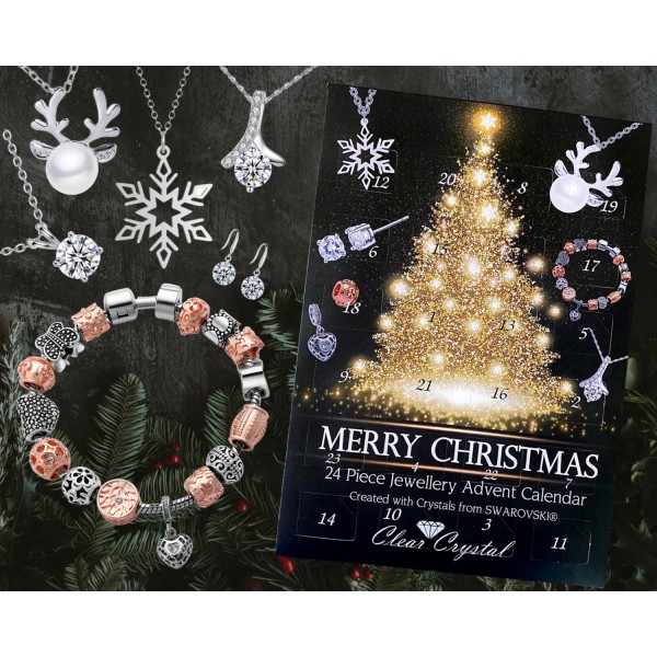 24 Piece Jewellery Advent Calendar with SWAROVSKI® Crystals