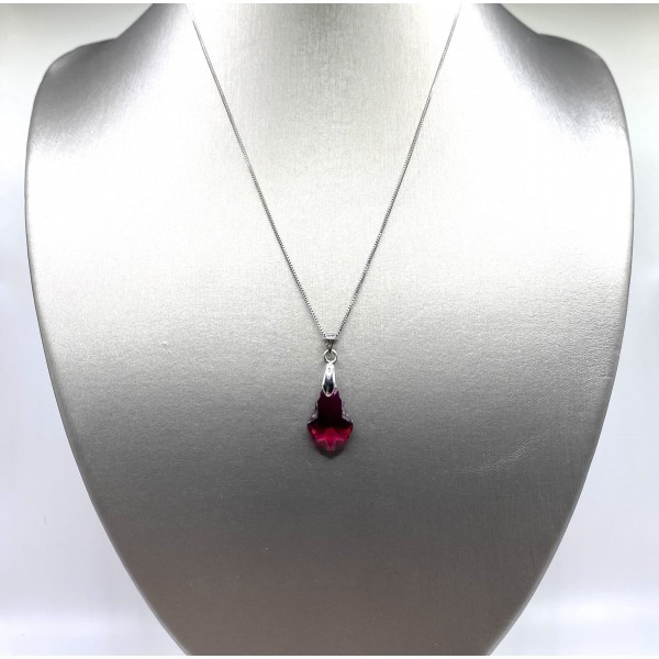 SWAROVSKI® Crystal Baroque Pendant – Ruby