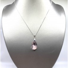 SWAROVSKI® Crystal Pear Pendant – Light Amethyst