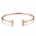 Genuine diamond bangle cttw 0.018 rose gold