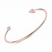 Genuine diamond arrow bangle cttw 0.015 rose gold