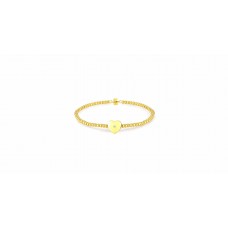 Natural Diamond Gold Plated Magnetic Clasp Bracelet