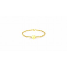 Natural Diamond Gold Plated Magnetic Clasp Bracelet