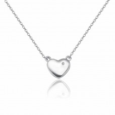 Natural Diamond Heart Pendant cttw 0.005