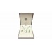 Diamond pendant & earring set cttw 0.045