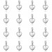4.5CT LAB-CREATED SAPPHIRE RHODIUM PLATED GEM TRIPLE ROW BRACELET WITH CHOICE OF CHARM