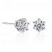 Solitaire Earring and Double Heart Pendant Set with Crystals from Swarovski®