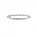 Clear Swirl Pendant & Earrings Set with Rhodium Plated Plating & Single Row Tennis Bracelet