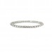 Clear Swirl Pendant & Earrings Set with Rhodium Plated Plating & Single Row Tennis Bracelet