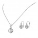 Solitaire Pendant & Drop Earrings Set with crystals from Swarovski®