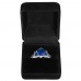 5.0 CARAT Brilliant Cut Blue Lab-Created Sapphire Rhodium Plated Ring & Pendant Set