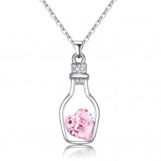 Pink Heart Crystal with crystals from Swarovski®