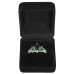 2.33 CARAT Emerald  Brilliant Cut Rhodium Plated Rings