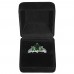 2.33 CARAT Emerald  Brilliant Cut Rhodium Plated Rings