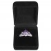 2.33 CARAT  Amethyst Brilliant Cut  Rhodium Plated Rings