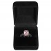 2.5 CARAT Pink Lab-Created Sapphire Emerald Cut 10K Black Gold Ring
